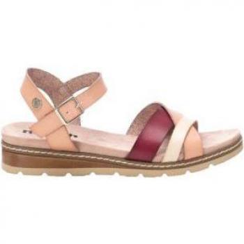 Sandalia Plana Refresh - Mujer - Piel - Pala Entrelazada - Pulsera Tobillo