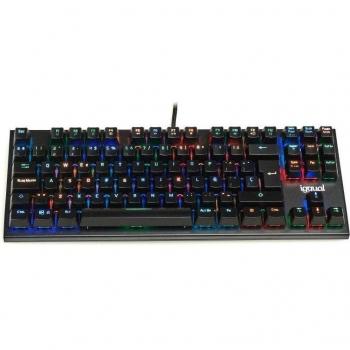 Iggual Onyx TKL Teclado Gaming Mecánico Retroiluminado RGB Switch Outemu Azul USB Negro