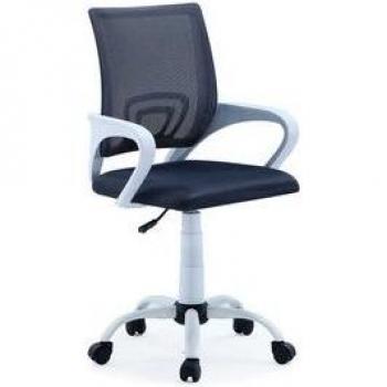 Silla de estudio Line tejido red transpirable 3D altura regulable gris oscuro 90-102x60x60 cm