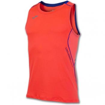 Joma - Camiseta olimpia flash running coral fluo s/m para hombre