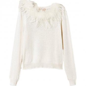 Twinset Women's Yellow Cream Sweater Size S