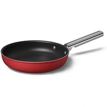 Sartén Antiadherente 24 cm Smeg Rojo Estilo Años 50