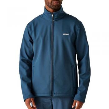 Regatta Men's 3XL Water-Repellent Cera V Softshell Jacket in Moonlight Denim