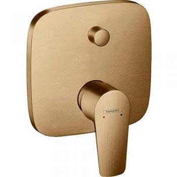 Mezclador de baño empotrado Hansgrohe Talis E con monomando en bronce cepillado - 71745140