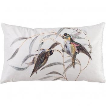Cojín Pájaros tejido textil hogar
