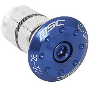 MSC Bikes CCS16A - Tapón de dirección de Ciclismo, Color Azul anodizado