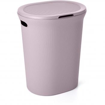 Tatay Cesto de Ropa Baobab, 40 L de Capacidad, de Polipropileno, Libre de BPA, con Tapa, Color Morado