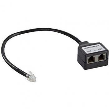 Flat USB 2.0 Type C to Type A Cable 2m with Celestron Aux Port Splitter