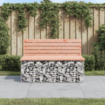 Gabion Design Garden Bench 40.6x27.6x25.6 Solid Douglas Wood