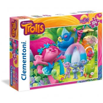 Puzzle Clementoni Trolls - 104 piezas MAXI