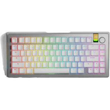 Teclado Mecánico Inalámbrico Glorious GMMK 3 Pro HE 75% Plata - Switches Fox HE, Tasa 8K, Hot Swap