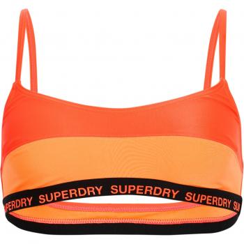 Top de Bikini Bralette Elástico Sostenible para Mujer Superdry Naranja Neon Talla L