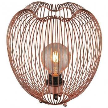 Lámpara de mesa LEEDS 1 cobre claro, tipo: lámpara de mesa, características: 1 luz, acabado en cobre, casquillo E27