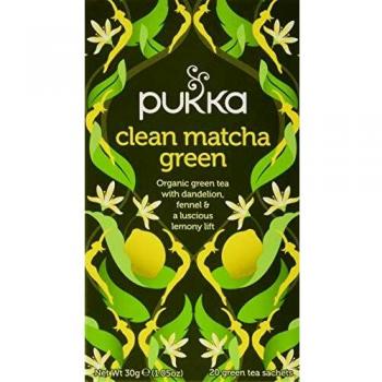 Pukka Organic Clean Matcha Green té, 20 bolsitas - 2 unidades