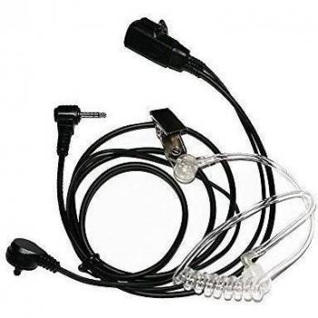 Discreto auricular con micrófono de tubo de voz extraíble y la línea PTT para 1-pin MOTOROLA Walkie-Talkie Radio T6210 T6220 T6222 T6250 T6300 etc.