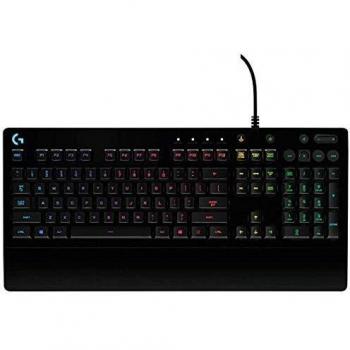 Logitech G213 Gaming Keyboard with Dedicated Media Controls, 16.8 Million Lighting Colors Backlit Keys, Spill-Resistant and Durable Design, Black
