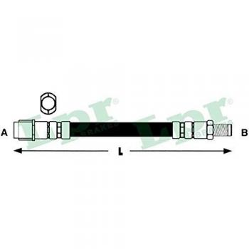 Latiguillo de freno LPR 6T46769 - Manguera de freno, alta resistencia, fabricado en goma y acero, compatible con sistemas de frenos hidráulicos, longitud específica para ajuste perfecto en vehículos