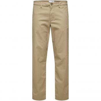 Selected Homme New Miles Flex Chino Trousers Beige Regular Fit 36/32