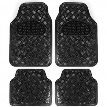 BC Corona ALF10131 Alfombra de Goma y Aluminio, Negro