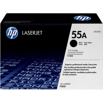 Cartucho de tóner original LaserJet HP 55A negro - Compatible con impresoras HP, rendimiento estándar, impresión de alta calidad, fácil instalación