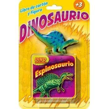 Espinosaurio Libro de Cartón y Figura Dinosaurio