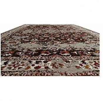 Alfombra Kilim Rectangular 170x240 cm Color Marrón Estampado Oriental Hecha a Mano - MORESA