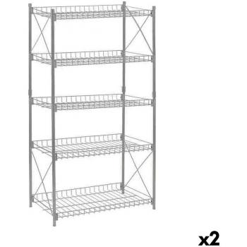 Estantería Metálica Confortime 52 x 34 x 110 cm - Organizador de Hogar (2 Unidades)