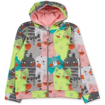 Sudadera de niña Tuc Tuc con cremallera y capucha, modelo Cattitude