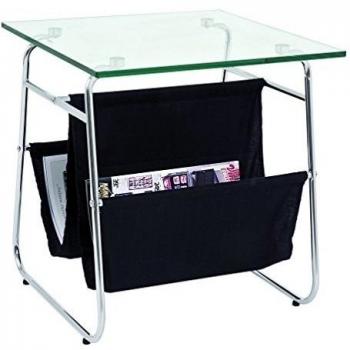 HAKU Möbel 33506 auxiliar, 45 x 48 cm, cromo/negro