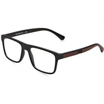 Emporio Armani Men's 0ea4115 Sunglasses, Matte Black/Clear, 54