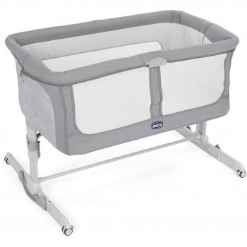 Chicco Next2Me Dream - Cuna de colecho con anclaje a cama, balancín y 11 alturas, color gris