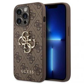 Funda Guess 4G Big Metal Logo para iPhone 14 Pro - Marrón