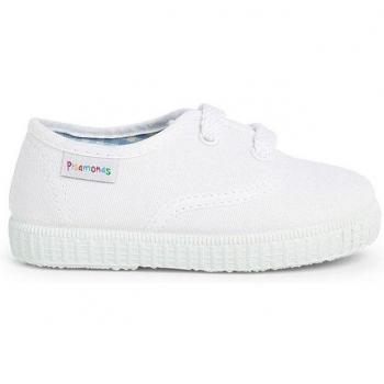 Pisamonas Zapatillas de Lona para Niños con Cordones Hechas en España