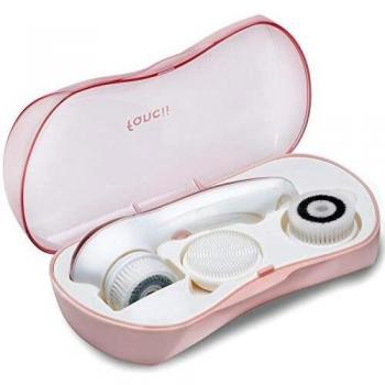 Fancii Waterproof Face Spin Brush Set with 3 Brush Heads - Complete Facial Exfoliating Spa System for Gentle Cleansing and Deep Scrubbing