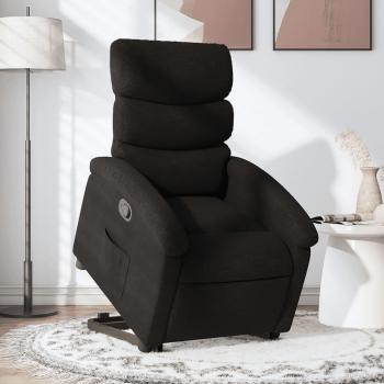 Silla reclinable negra en tela con función elevable y diseño moderno, marca Vidaxl