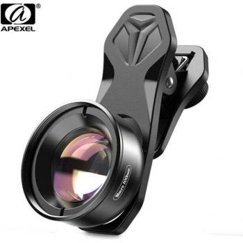 Lente Macro APEXEL HD 100mm para Teléfonos Inteligentes - Lente Super Macro para iPhone Xs Max y Samsung S9