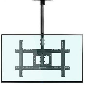 Soporte de Techo Inclinable y Giratorio para TV de 32 a 70 Pulgadas VESA 600x400, Máx. 68 kg
