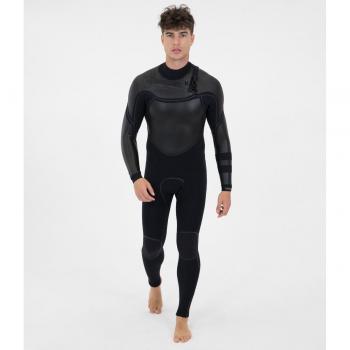 Traje de Neopreno Hurley Advantage Max 3/2+ para Hombre - Manga Larga, Cremallera Frontal, Color Negro