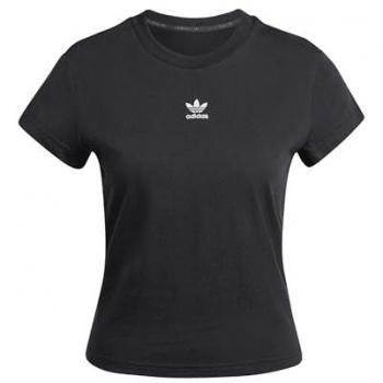 Camiseta Slim Essentials Adidas Originals para Mujer, Negra