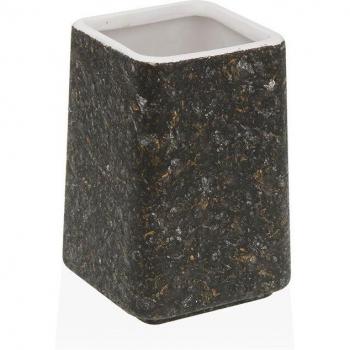 Portacepillos de Dientes Versa Negro Granito