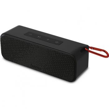 Altavoz Hama Powerbrick 2.0 Negro - Altavoz portátil, Bluetooth, 5W de potencia, batería recargable con hasta 10 horas de duración, diseño compacto y ligero, conexión auxiliar de 3.5 mm,