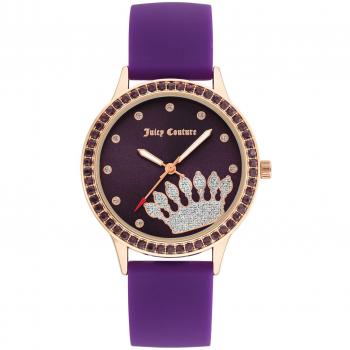 Juicy Couture Women's Quartz Watch JC1342RGPR - 38mm Rose Gold and Transparent