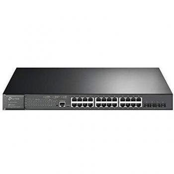 TP-Link Omada TL-SG3428XMP - 24-Port Gigabit and 4-Port 10GE SFP+ L2+ Managed Switch with 24-Port PoE+, Rack-Mountable, Managed, JetStream