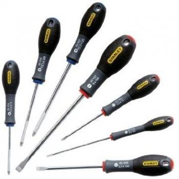 Stanley Destornilladores FatMax-Juego 7 Piezas Plana/Pozidrivee 0-65-425, Set