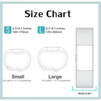 Fitbit Charge 2 Correa, HUMENN Edición Especial Deportes Recambio de Pulseras Ajustable Accesorios para Fitbit Charge 2 Grande #2 Negro+Turquesa