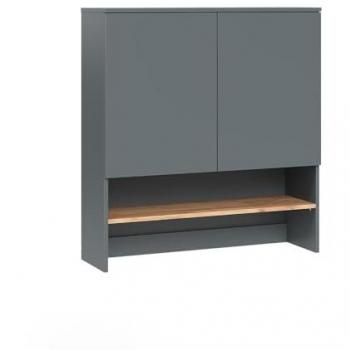 Armario para lavadora Viktor, Antracita/Roble Dorado, 93.6 x 100.4 cm
