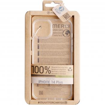 Funda Muvit for Change Recycletek Transparente Compatible con Apple iPhone 14 Plus