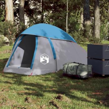 Tienda de campaña iglú para 1 persona impermeable en color azul, tela opaca