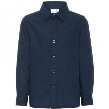 NAME IT Camisa NIÑO Elias - 110, Dark Sapphire/Solid