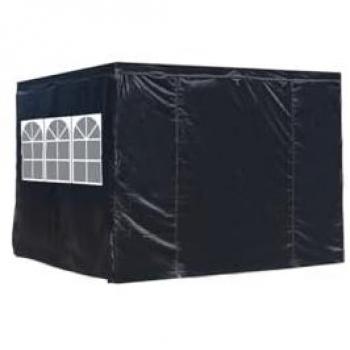 Pack de 4 Laterales Negros para Carpas Plegables 3x3 Master 2L1V1P